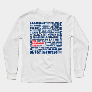 The Basement Yard Podcast Quotes - Duo Colorway Long Sleeve T-Shirt